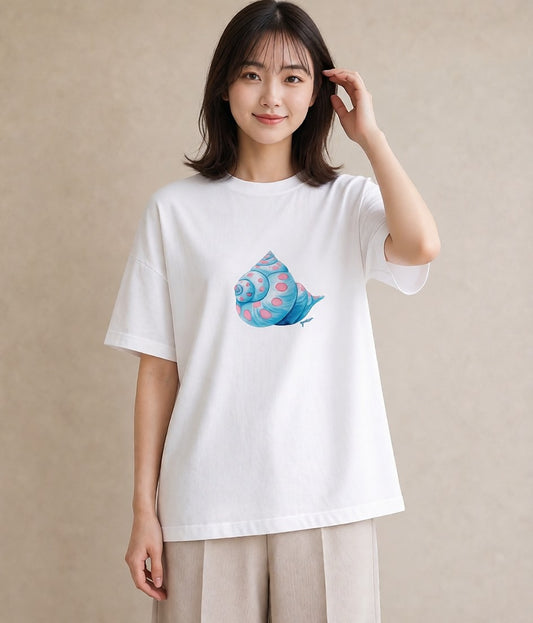 Tシャツ レディース 人魚 海の生き物 海 イラスト アート風 ホワイトデー 春服 白T