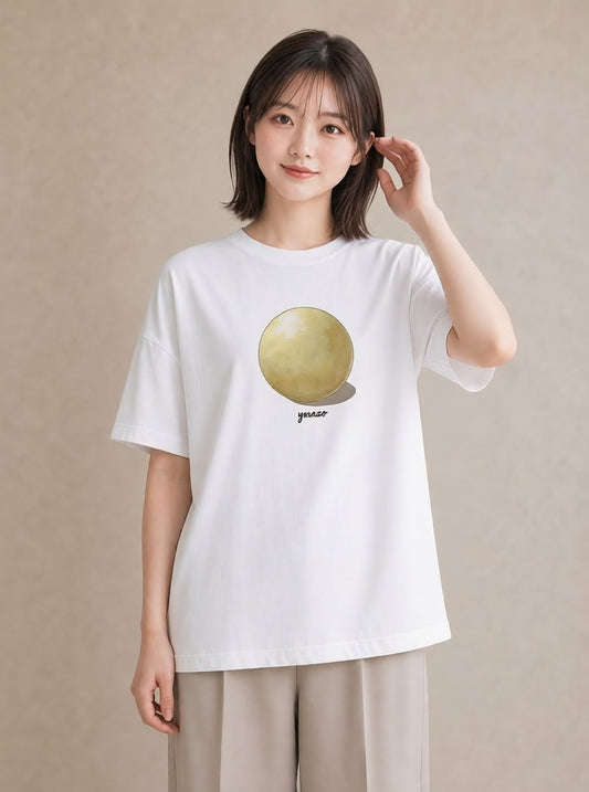 Tシャツ レディース パールピアス アクセサリー ナチュラル アンティーク イラスト 普段使い 部屋着 女性向けギフト 白T
