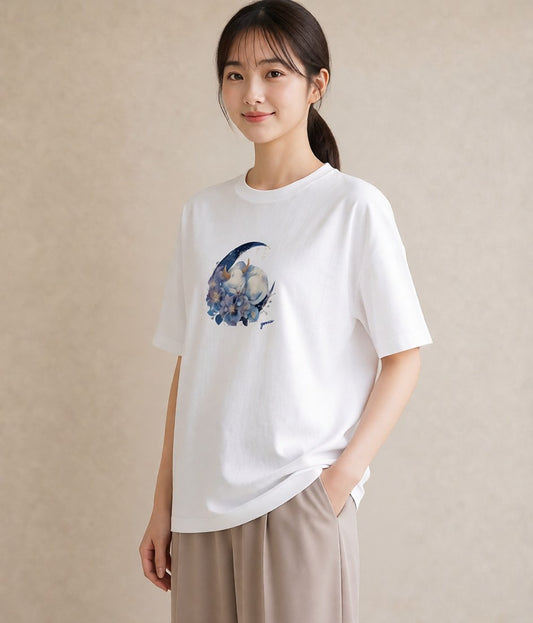 Tシャツ レディース シャム 猫 ねこ イラスト レトロ 綿100 デート 白T