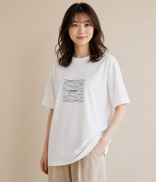 半袖Tシャツ レディース 海 リゾート 夏 イラスト レトロ 旅行 母娘コーデ 白T