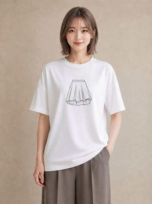 半袖Tシャツ レディース バレエシューズ バレエ トウシューズ ナチュラル アンティーク イラスト 送別ギフト 通勤 白T