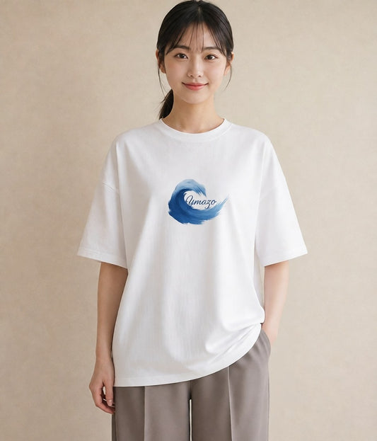 半袖Tシャツ レディース 波 星空 宇宙 イラスト ボタニカル おしゃれギフト 社会人 白T