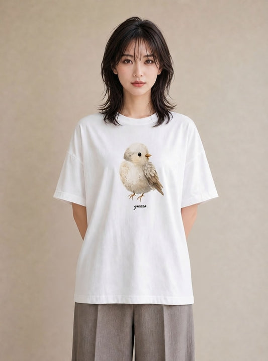 グラフィックTシャツ レディース マメルリハ ペット 動物 イラスト 手描き風 姉妹 送別ギフト 白T