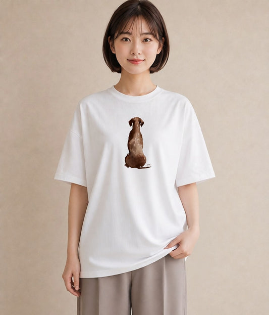 半袖Tシャツ レディース しっぽ 猫 ねこ イラスト シック 普段着 週末コーデ 白T