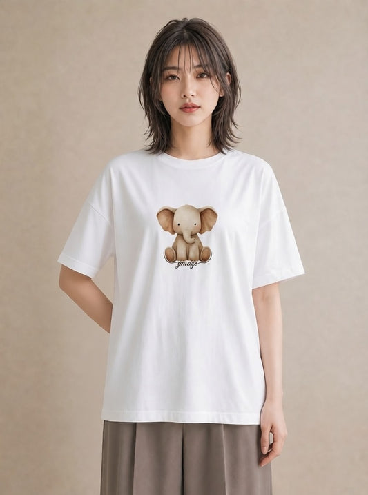 半袖Tシャツ レディース サイ 動物 アニマル イラスト 上品 週末コーデ 敬老の日 白T