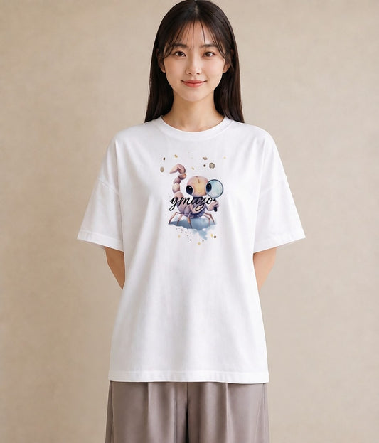 プリントTシャツ レディース カニ 海の生き物 海 イラスト 休日コーデ 秋コーデ おしゃれギフト 白T