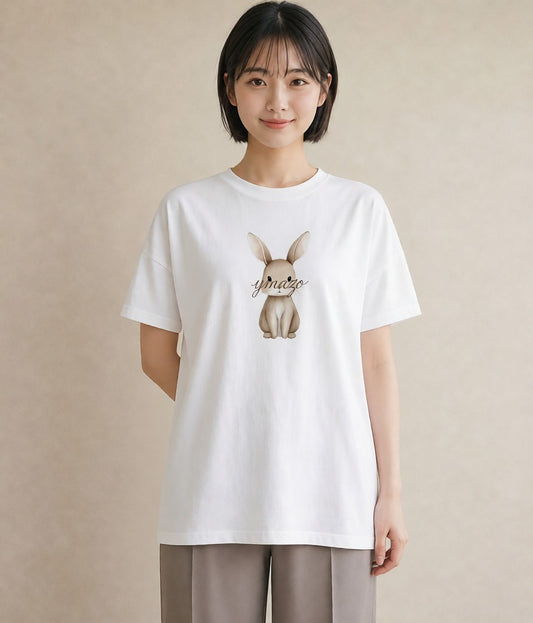プリントTシャツ レディース ネザーランドドワーフ ペット 動物 イラスト モード ギフト 母の日 白T