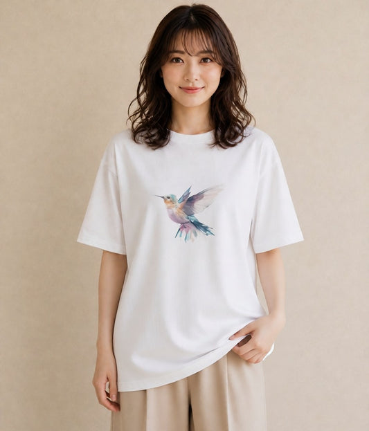 プリントTシャツ レディース マメルリハ ペット 動物 イラスト モード 週末コーデ 敬老の日 白T