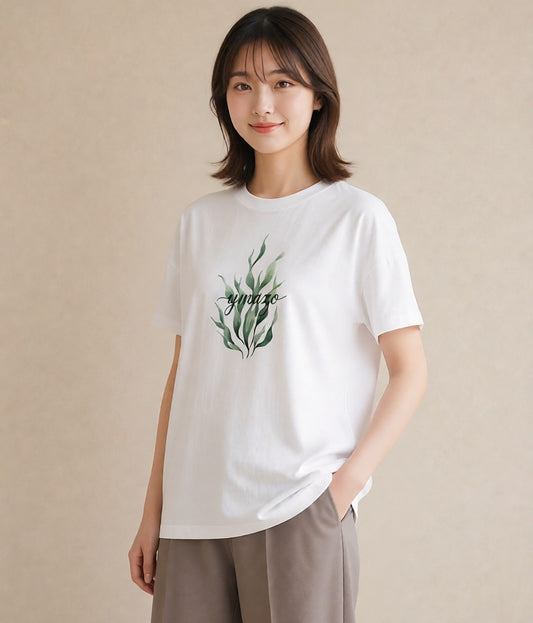 プリントTシャツ レディース サンゴ 海の生き物 海 イラスト 淡色 秋コーデ おしゃれギフト 白T