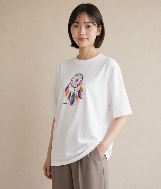 グラフィックTシャツ レディース 風鈴 ガラス 夏 ナチュラル アンティーク イラスト 誕生日プレゼント 綿100 白T