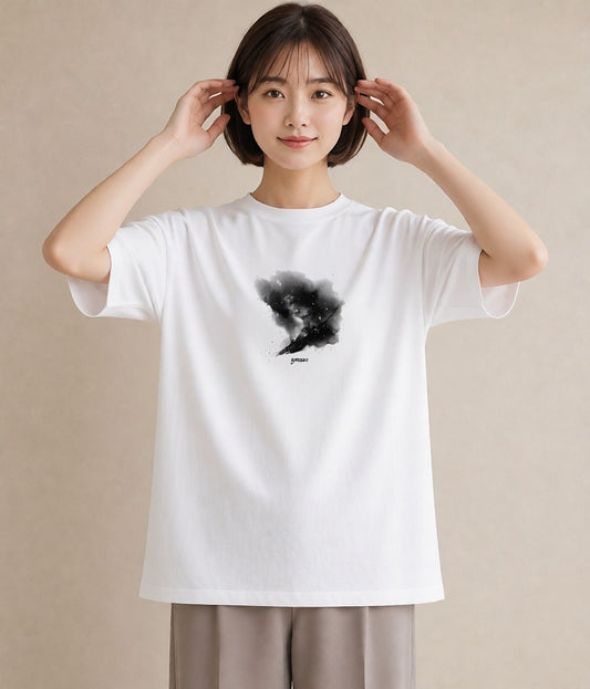 半袖Tシャツ レディース 牡牛座 星空 宇宙 イラスト シック 20代 カジュアルコーデ 白T