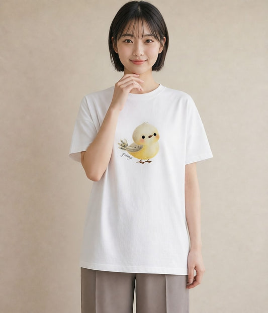 グラフィックTシャツ レディース マメルリハ ペット 動物 イラスト きれいめ 20代 カジュアルコーデ 白T