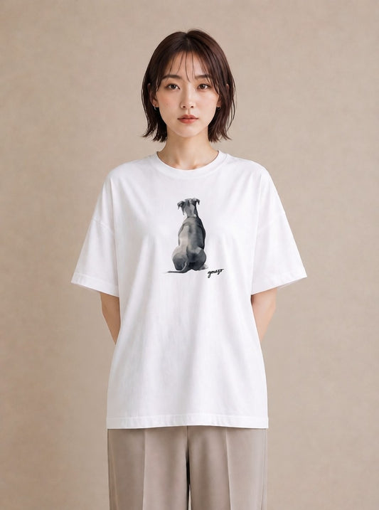 Tシャツ レディース 犬 いぬ イラスト カジュアル 女子会 お揃い 白T