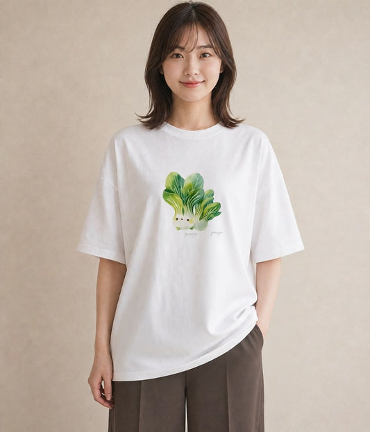 グラフィックTシャツ レディース チンアナゴ 海の生き物 海 イラスト 淡色 春服 ミセス 白T