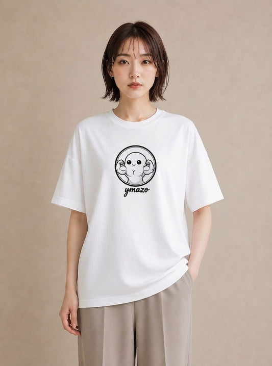 グラフィックTシャツ レディース パールピアス アクセサリー ナチュラル アンティーク イラスト ヴィンテージ風 カフェ服 クリスマス 白T