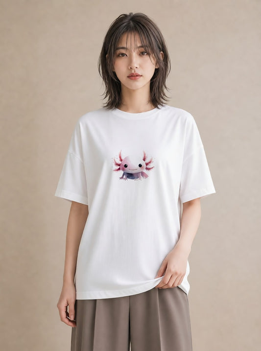 グラフィックTシャツ レディース マンボウ 海の生き物 海 イラスト 可愛い 週末コーデ 敬老の日 白T