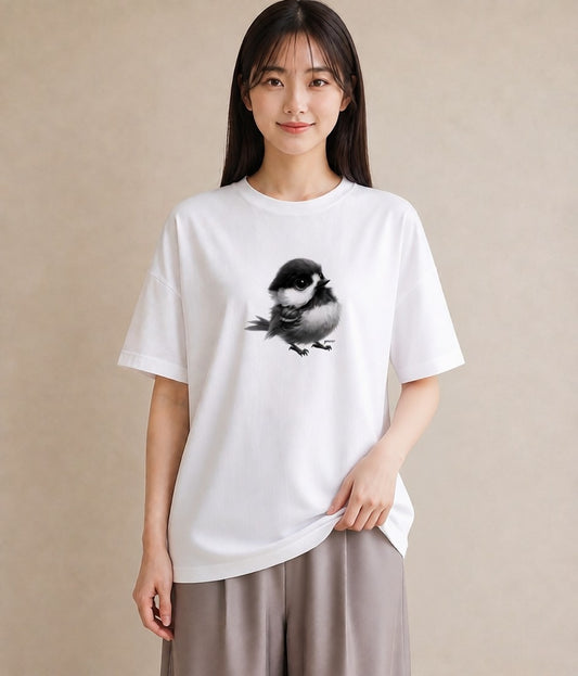 デザインTシャツ レディース ことり ペット 動物 イラスト カジュアル クリスマス 旅行 白T