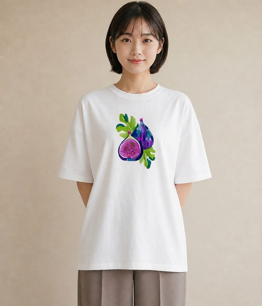 グラフィックTシャツ レディース 木の実 植物 ボタニカル イラスト こなれ感 春コーデ 姉妹 白T
