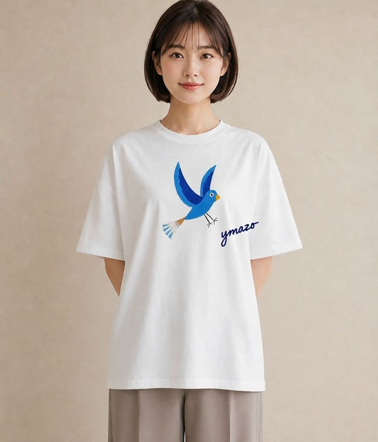 グラフィックTシャツ レディース セキセイインコ ペット 動物 イラスト 可愛い 社会人 女性 白T
