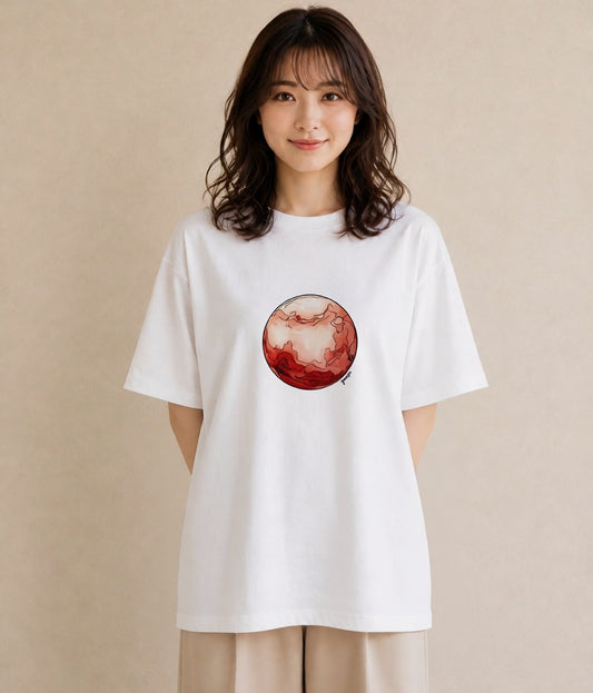 半袖Tシャツ レディース 魚座 星空 宇宙 イラスト ゆるコーデ ホワイトデー 春服 白T