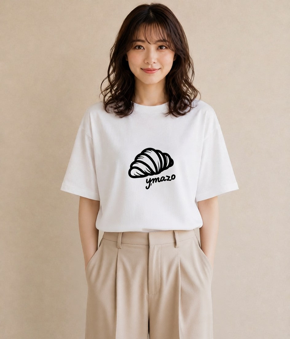 デザインTシャツ レディース パン ベーカリー レトロ イラスト 旅行コーデ レイヤード 友達ギフト 白T