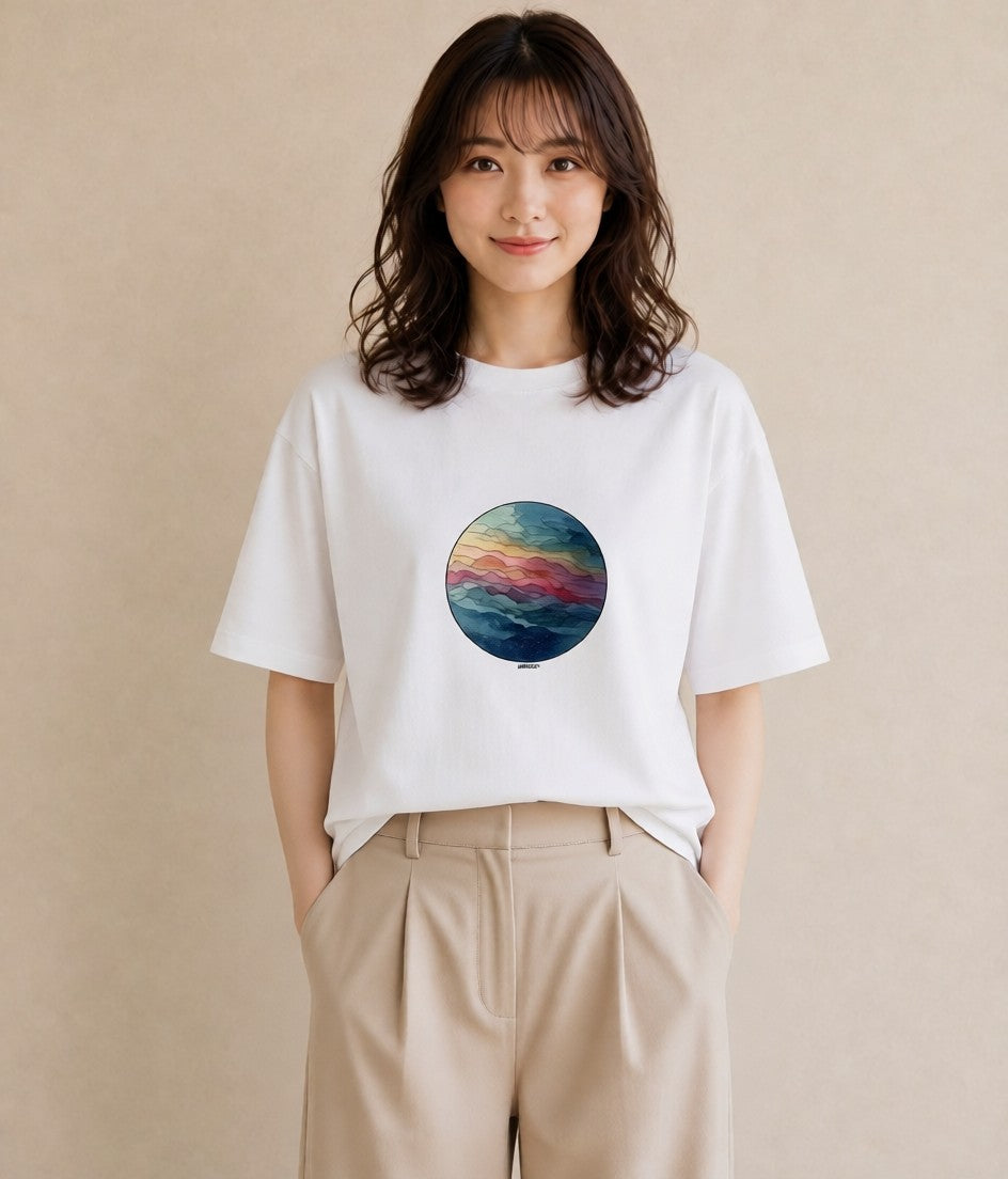 Tシャツ レディース 蠍座 星空 宇宙 イラスト シック ペアコーデ 秋コーデ 白T