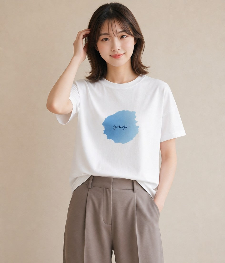 Tシャツ レディース 空 星空 宇宙 イラスト フェミニン 母娘コーデ 自分用 白T