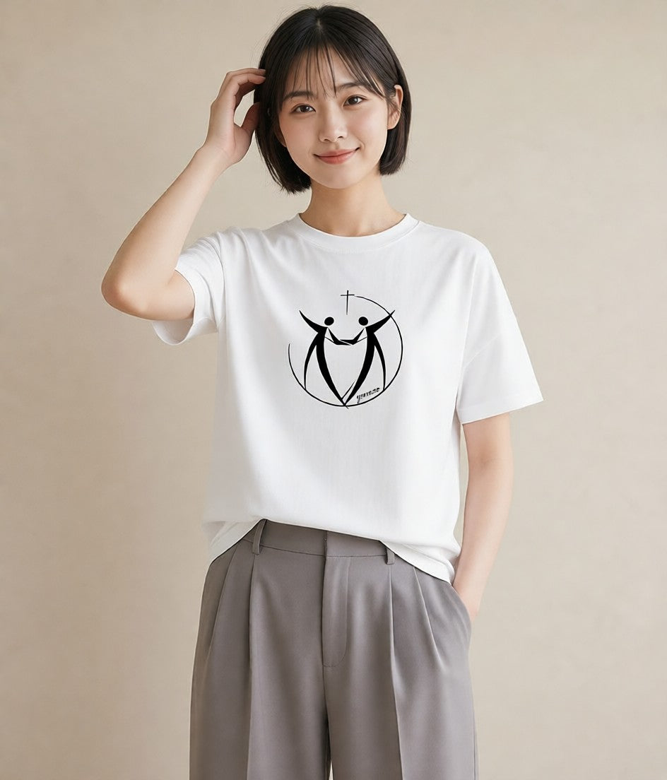 グラフィックTシャツ レディース バレエシューズ バレエ トウシューズ ナチュラル アンティーク イラスト 旅行コーデ 友達ギフト 部屋着 白T