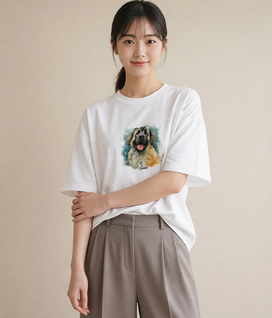 デザインTシャツ レディース 黒柴 犬 いぬ イラスト シック 親子 20代 白T