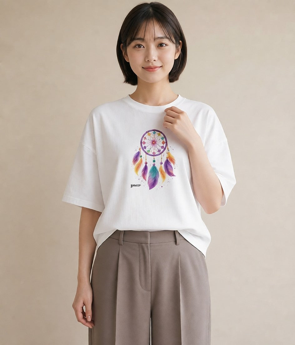 グラフィックTシャツ レディース 風鈴 ガラス 夏 ナチュラル アンティーク イラスト 誕生日プレゼント 綿100 白T
