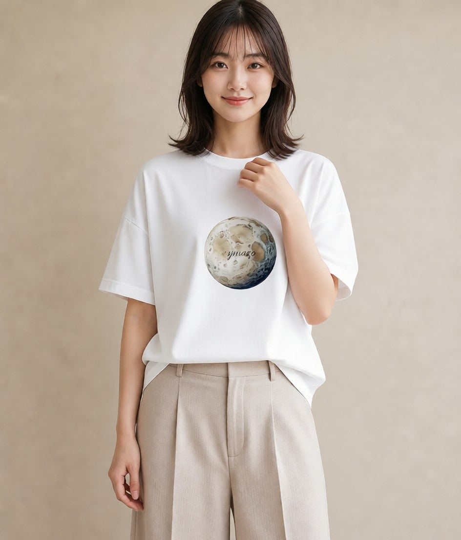 半袖Tシャツ レディース 天秤座 星空 宇宙 イラスト ポップ レイヤード 友達ギフト 白T