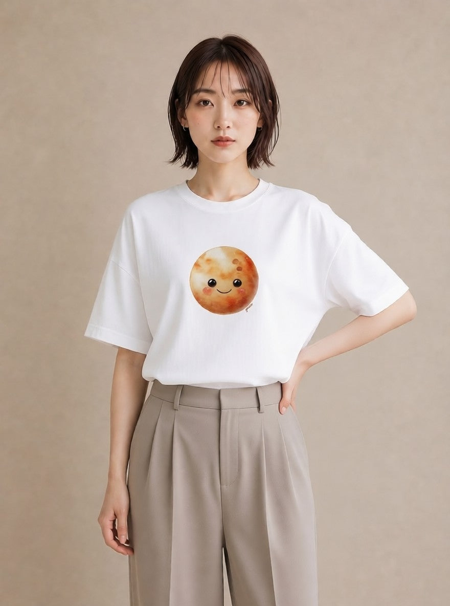 デザインTシャツ レディース 宇宙 星空 イラスト 帰省 ラフ 白T