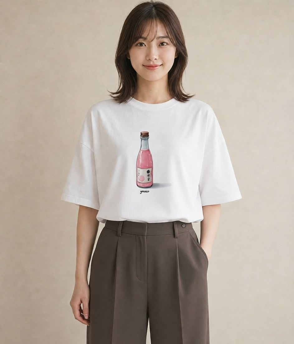 半袖Tシャツ レディース だんご 食べ物 フード イラスト きれいめ 夏コーデ 通学 白T