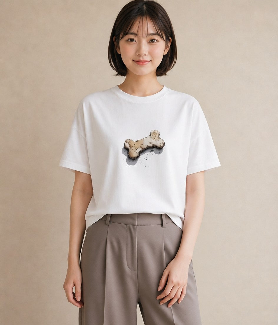 プリントTシャツ レディース パン 食べ物 フード イラスト レトロ 女子会 お揃い 白T