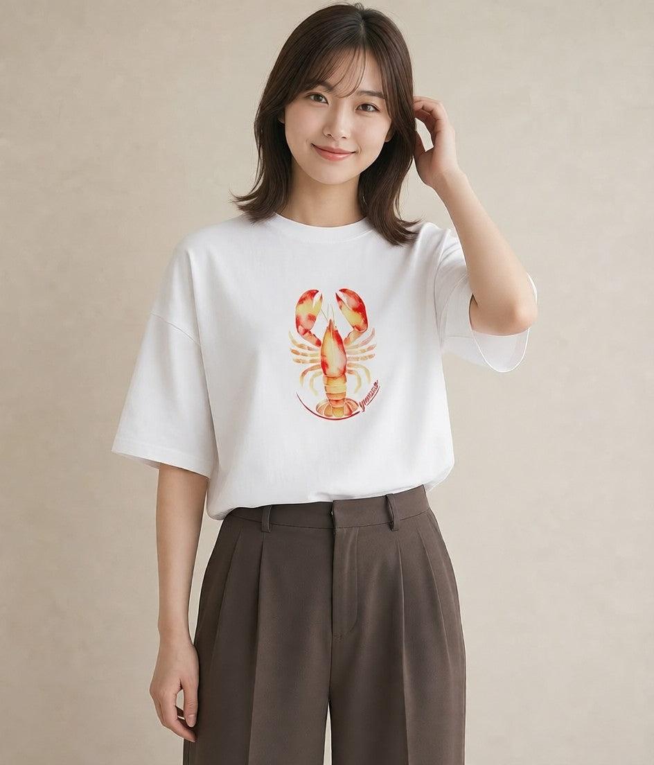 Tシャツ レディース 蠍座 星空 宇宙 イラスト シンプル 夏コーデ 通学 白T