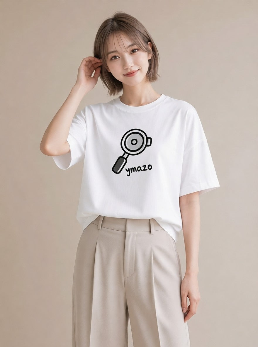 Tシャツ レディース コーヒー カフェ 珈琲 イラスト ニュアンス 春コーデ 姉妹 白T