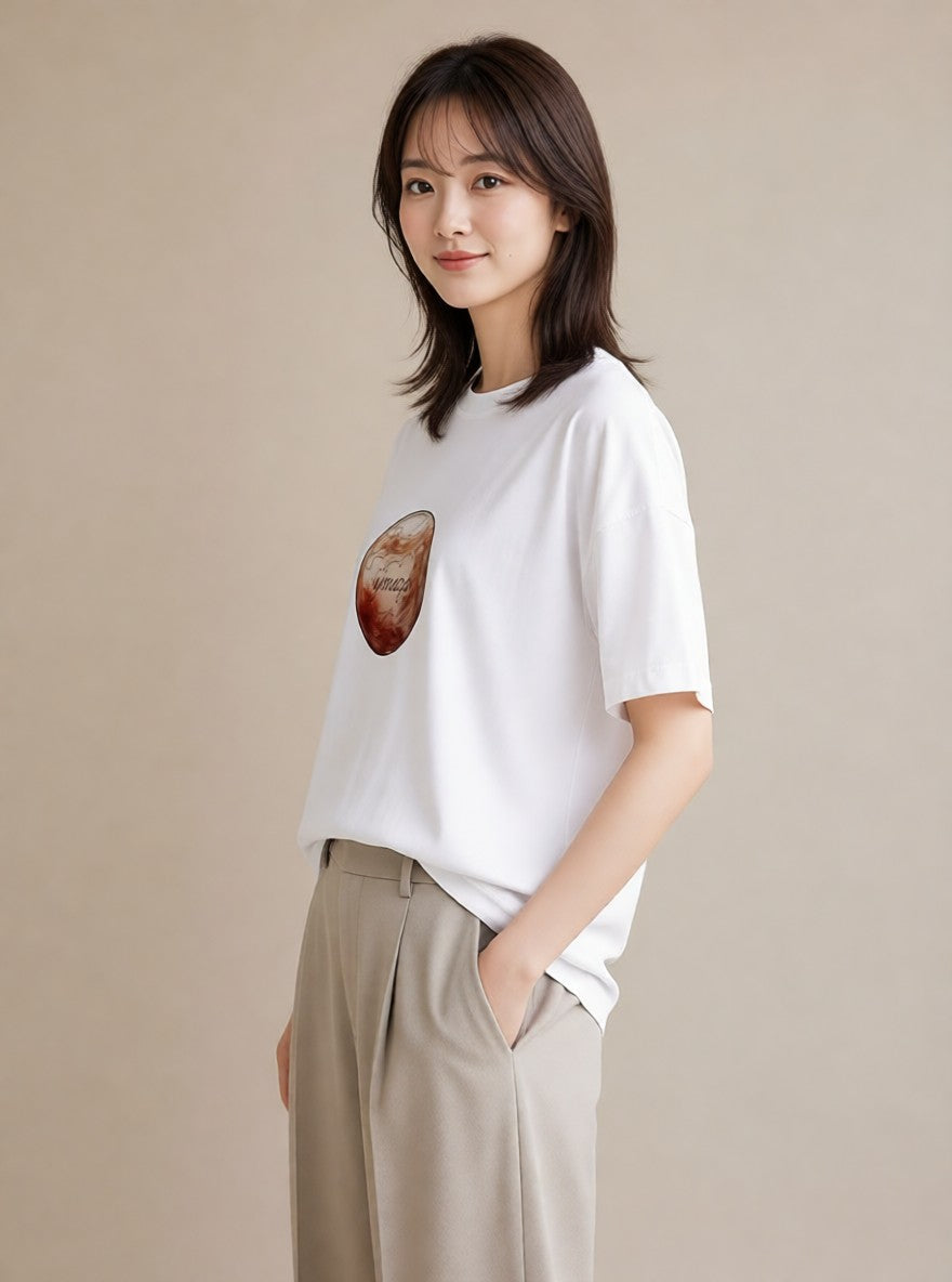半袖Tシャツ レディース 乙女座 星空 宇宙 イラスト きれいめ 部屋着 女性向けギフト 白T