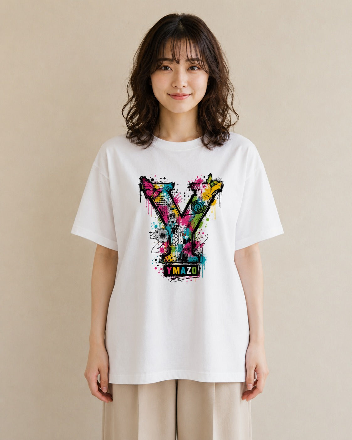 若葉のいぶき|水彩 半袖Tシャツ レディース