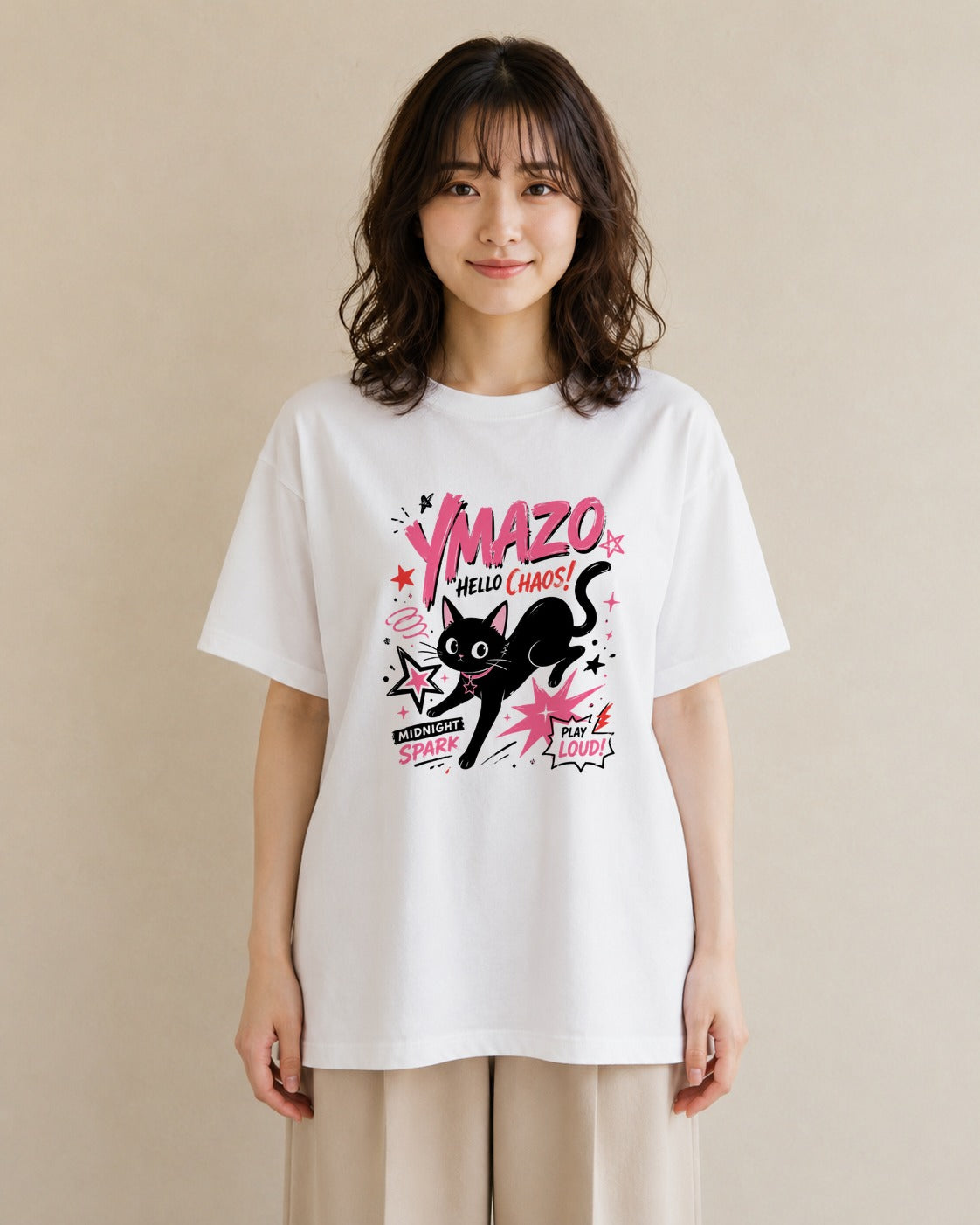 桜さやか|水彩 半袖Tシャツ レディース