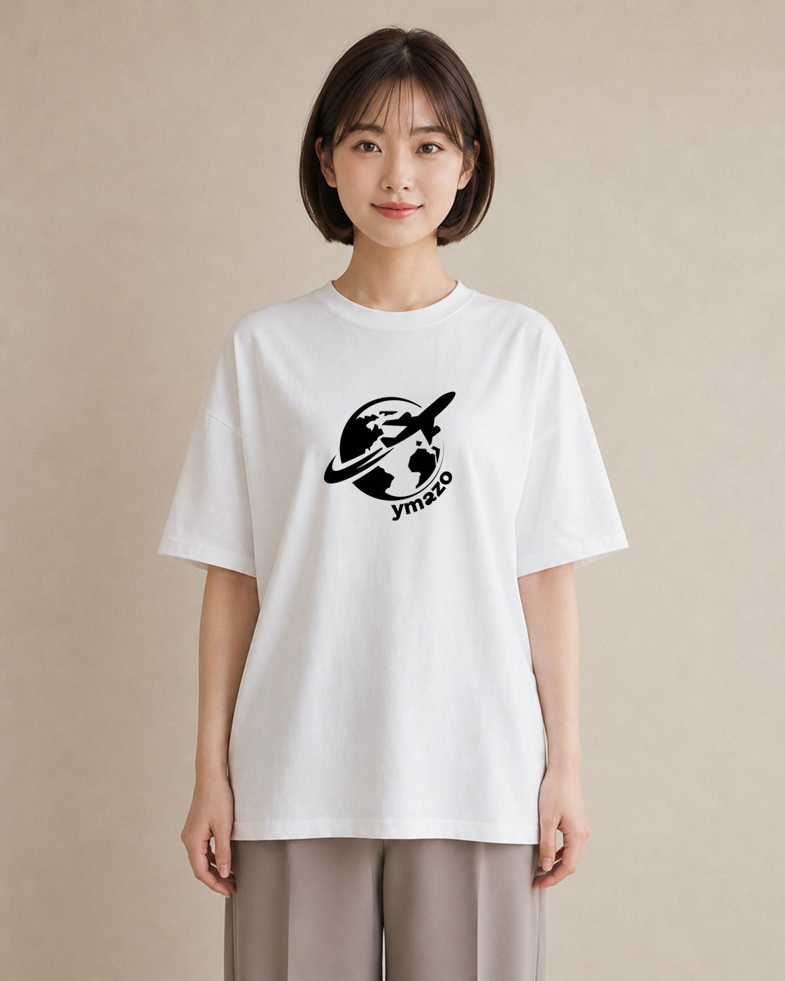 Tシャツ レディース 旅 トラベル スタンプ イラスト シンプル 秋コーデ おしゃれギフト 白T