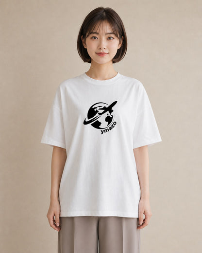 Tシャツ レディース 旅 トラベル スタンプ イラスト シンプル 秋コーデ おしゃれギフト 白T
