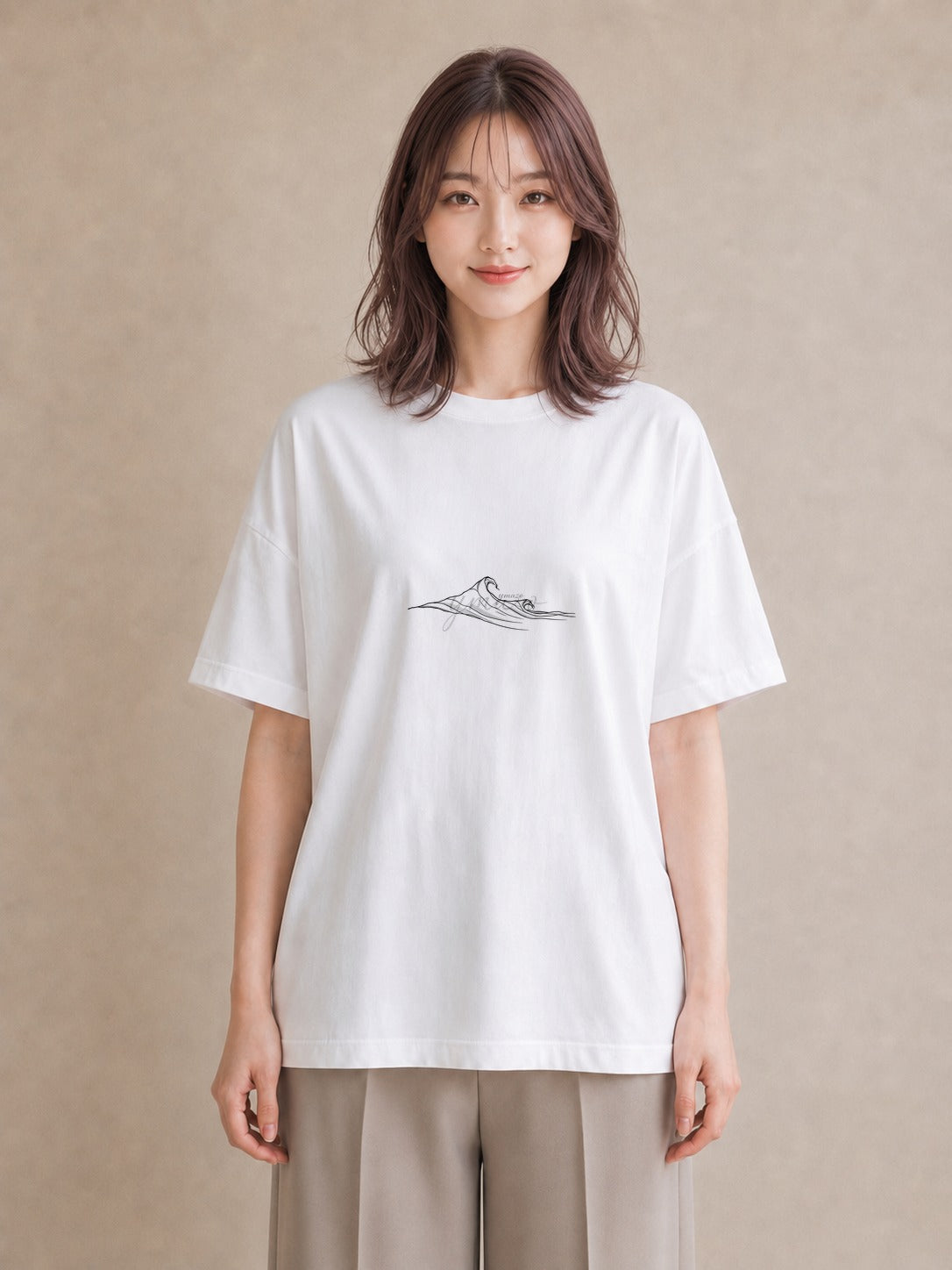 プリントTシャツ レディース 海 リゾート 夏 イラスト ヴィンテージ風 旅行 母娘コーデ 白T