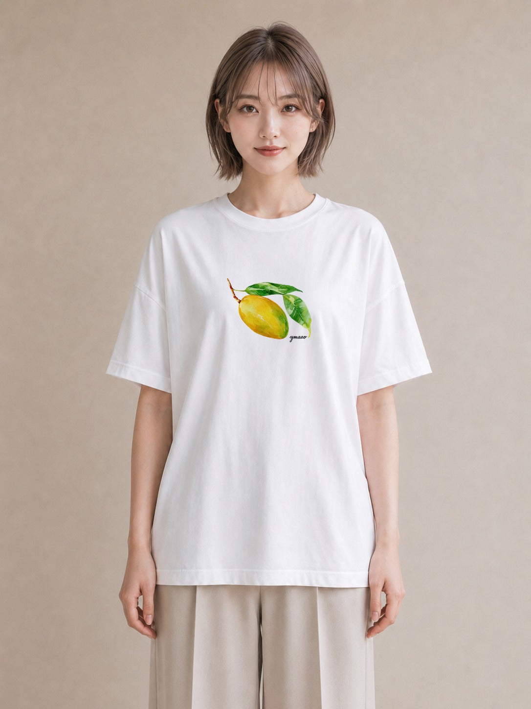 グラフィックTシャツ レディース バナナ 食べ物 フード イラスト ガーリー 秋コーデ おしゃれギフト 白T