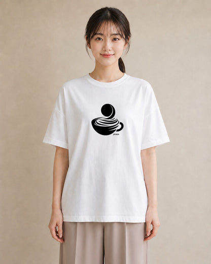 半袖Tシャツ レディース カフェ カフェロゴ ロゴ イラスト カジュアル おしゃれギフト 社会人 白T