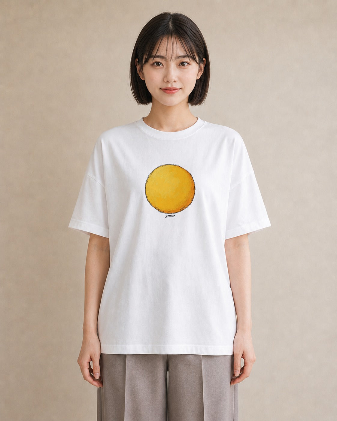 デザインTシャツ レディース 太陽 星空 宇宙 イラスト シンプル 通勤 在宅 白T