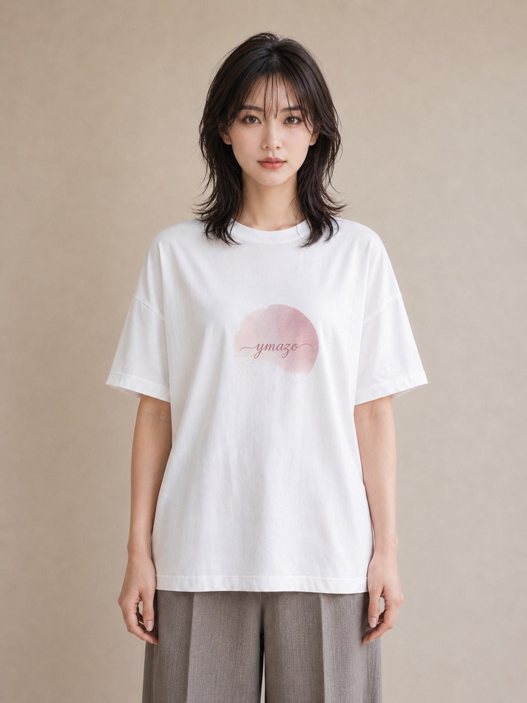 半袖Tシャツ レディース 紙風船 和紙 ナチュラル アンティーク イラスト ユニーク デイリーウェア 休日 白T