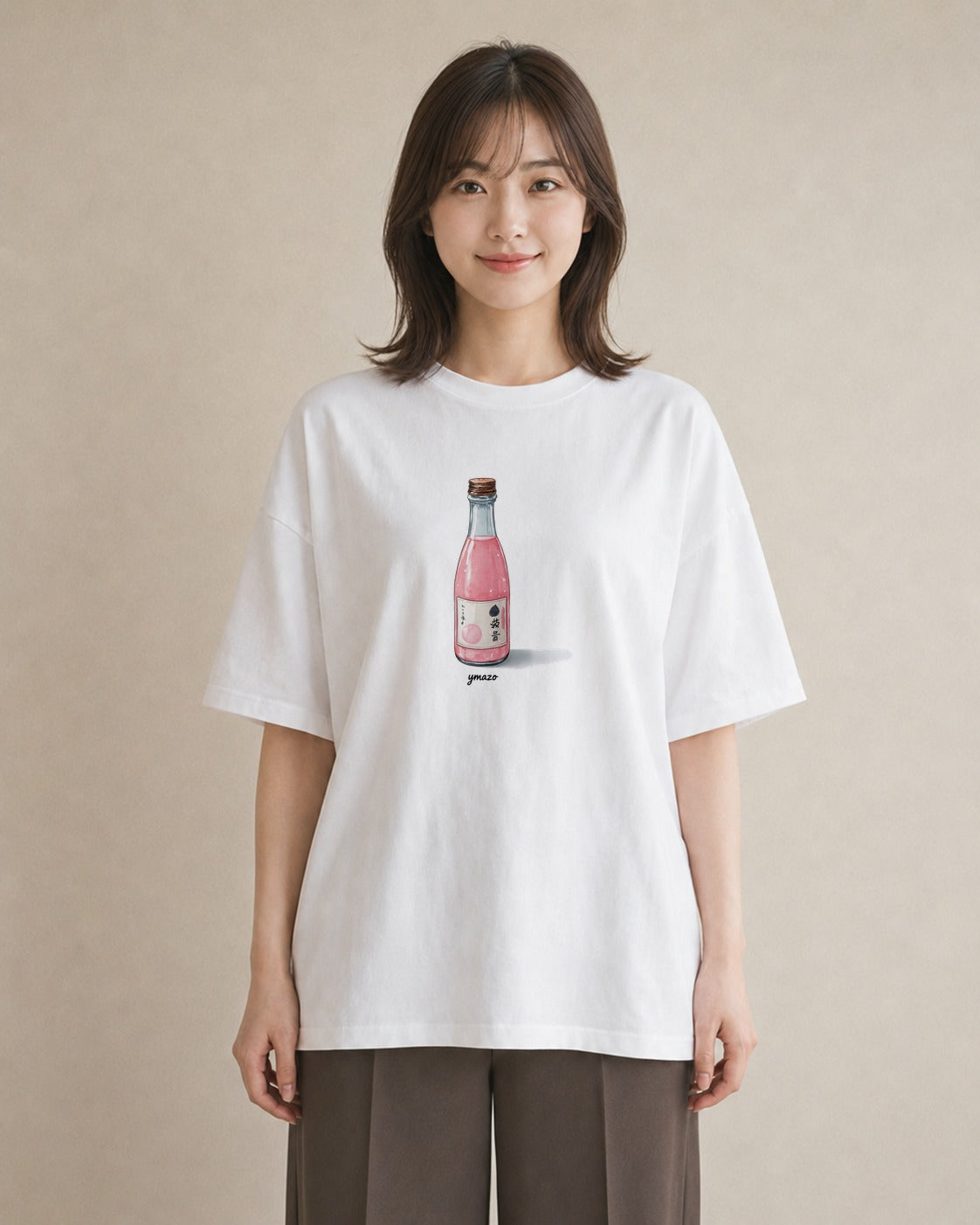 半袖Tシャツ レディース だんご 食べ物 フード イラスト きれいめ 夏コーデ 通学 白T