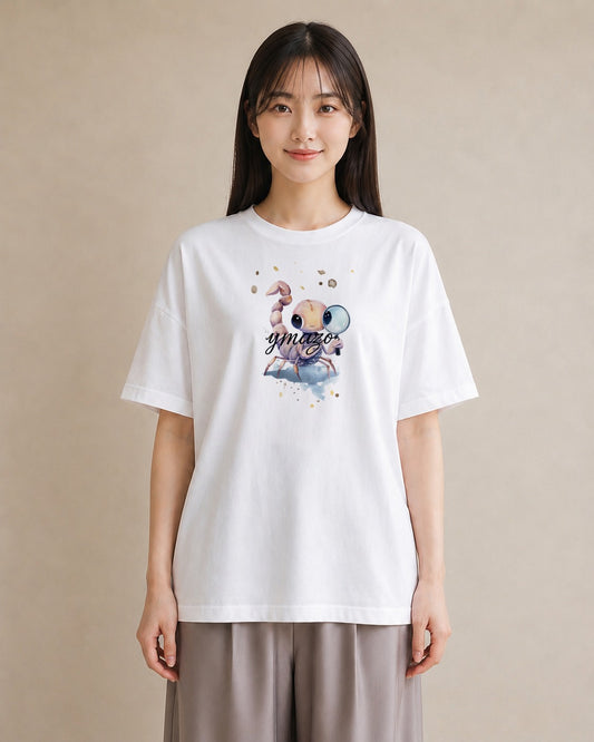 プリントTシャツ レディース カニ 海の生き物 海 イラスト 休日コーデ 秋コーデ おしゃれギフト 白T
