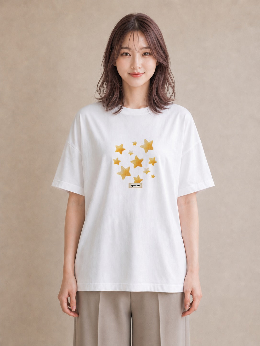 Tシャツ レディース 射手座 星空 宇宙 イラスト 上品 秋コーデ おしゃれギフト 白T