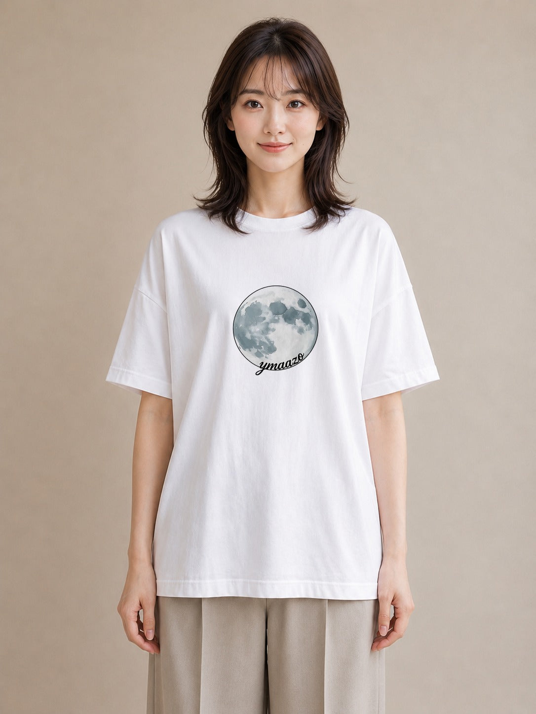 プリントTシャツ レディース 星空 宇宙 イラスト 北欧風 女性向けギフト 散歩 白T